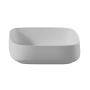 Раковина накладная ArtCeram Quadro Saniglaze 550х350 мм, белый матовый (bianco opaco)