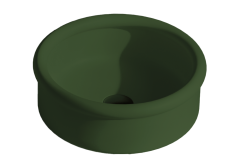Раковина накладная ArtCeram Brera 430х430 мм, зеленый матовый (verde salvia opaco)