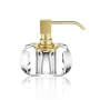 Дозатор жидкого мыла Decor Walther Kristall KR SSP, кристально чистый/золото матовое