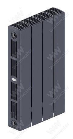 Радиатор биметаллический Rifar SUPReMO 500x4 секции, серый (титан)