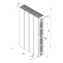 Радиатор биметаллический Rifar SUPReMO 500x5 секций, серый (титан)