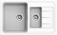 Мойка кухонная Ewigstein Elegant 60KF 773х475 мм, иней, кварцевый композит