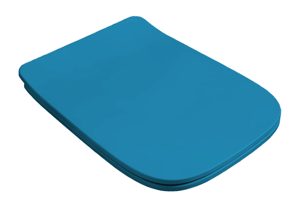 Сиденье для унитаза Artceram A16, голубой матовый (blu avio opaco), петли: хром