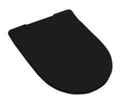 Сиденье для унитаза Artceram File 2.0, черный (nero lucido), петли: хром