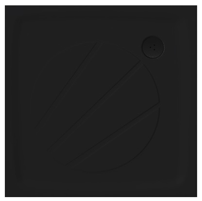 Поддон душевой Ravak Perseus Pro 100х100 см, черный матовый, литьевой мрамор
