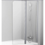 Шторка для ванны распашная Ravak 10° 10CVS2 100R, хром, стекло прозрачное