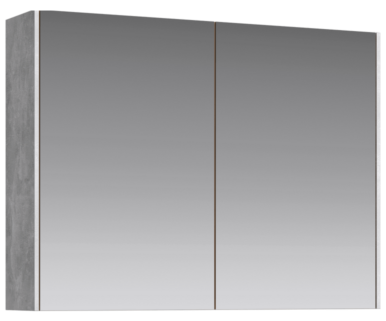 Зеркальный шкаф Aqwella Mobi 1200, бетон светлый
