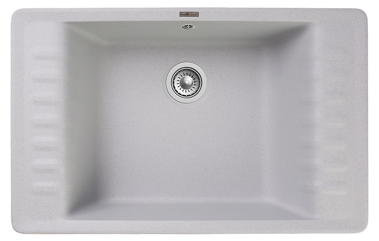 Мойка кухонная GranFest Water GF-ZW-71 752х475 мм, серая, кварцевый композит