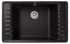 Мойка кухонная GranFest Water GF-ZW-71 752х475 мм, черный, кварцевый композит