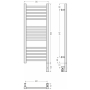 Полотенцесушитель электрический Сунержа Модус 3.0 800х300 мм, ТЭН справа, хром