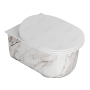 Унитаз подвесной ArtCeram Chic, мрамор белый (calacatta marmi)