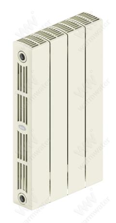 Радиатор биметаллический Rifar SUPReMO 500x4 секции, жемчужно-белый (айвори)