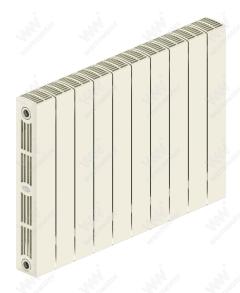 Радиатор биметаллический Rifar SUPReMO 500x10 секций, жемчужно-белый (айвори)