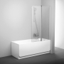 Шторка для ванны поворотная Ravak Chrome CVS2 100L, серый, стекло прозрачное