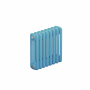 Трубчатый радиатор Rifar Tubog 3037, 4 секции, 3-колончатый, пастельно-синий (сапфир), B1