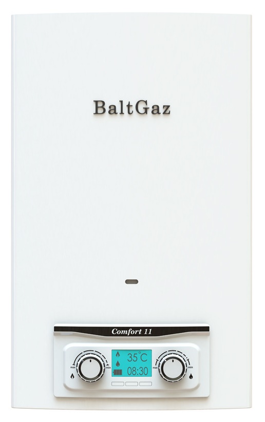 Газовый проточный водонагреватель BaltGaz Comfort 11, белый
