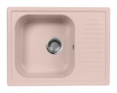Мойка кухонная AquaGranitEx М-13 645х495 мм, розовая, мраморный композит