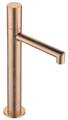 Cмеситель для умывальника Treemme T30, высота 172 мм, золото розовое брашированное