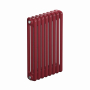 Трубчатый радиатор Rifar Tubog 3057, 6 секций, 3-колончатый, красно-коричневый (бордо), D1