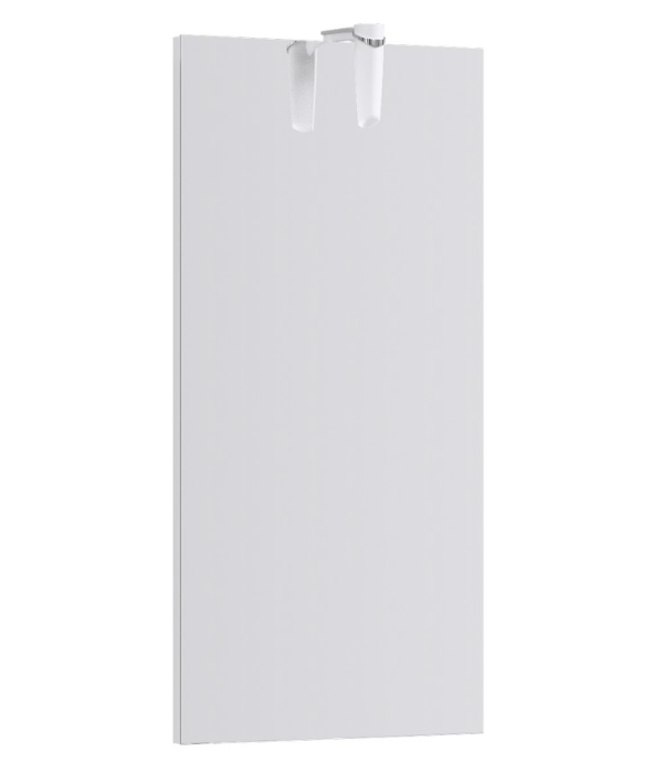 Зеркало со светильником Aqwella Leon-MP 400, белый