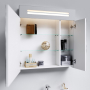 Зеркальный шкаф с подсветкой Aqwella Neo 600, белый