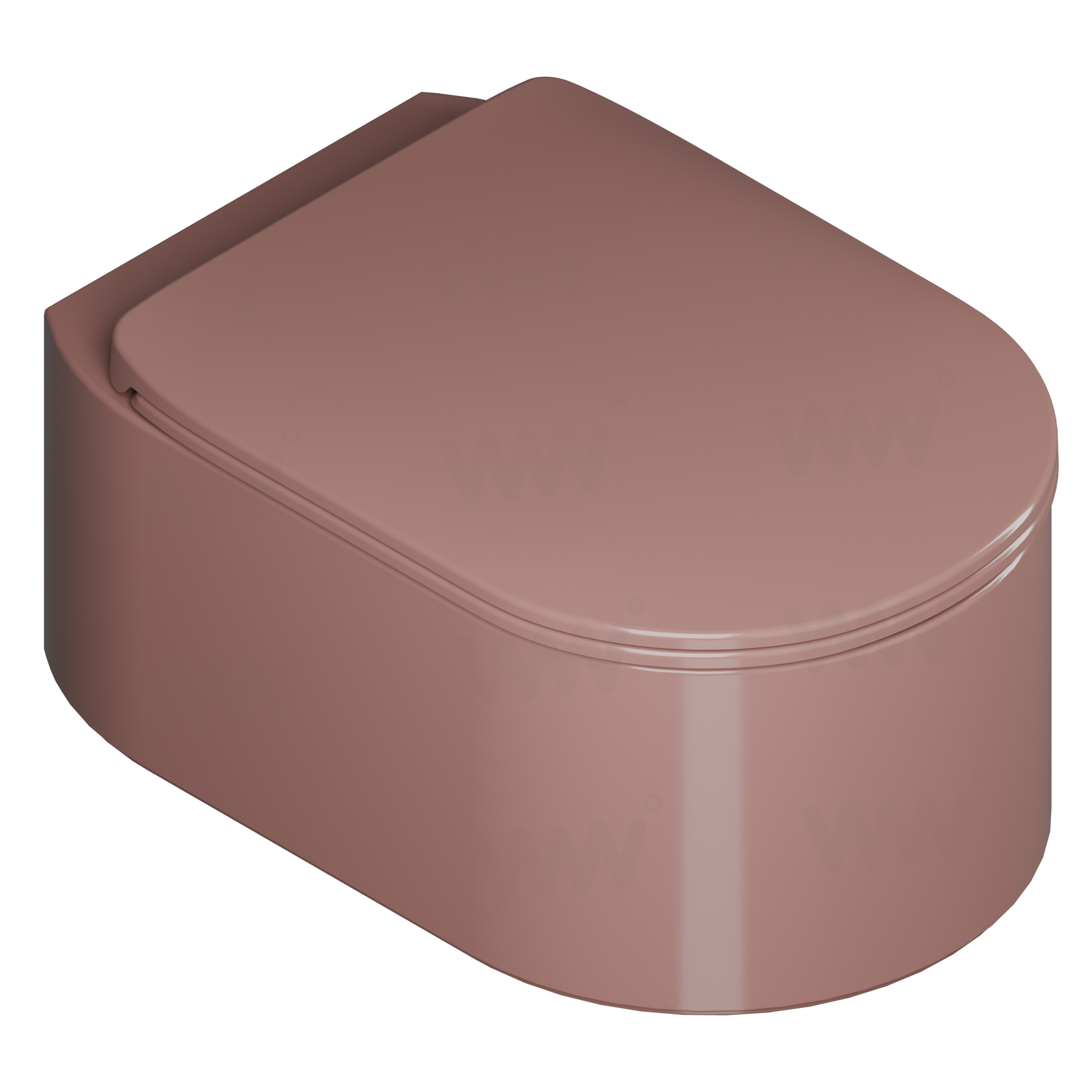 Унитаз подвесной Flaminia Astra, терракотовый (terracotta lucido)