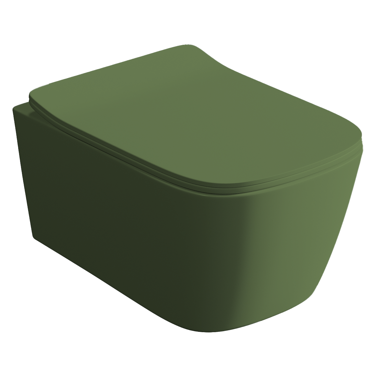 Унитаз подвесной ArtCeram A16, зеленый шалфей матовый (verde salvia opaco)