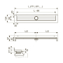 Душевой канал под решетку Tece TECEdrainline-Wall 1200