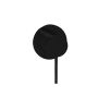 Внешняя часть смесителя 1 ручка Almar Modular ROUND, черный абсолют брашированный