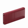 Трубчатый радиатор Rifar Tubog 3042, 14 секций, 3-колончатый, красно-коричневый (бордо), B1