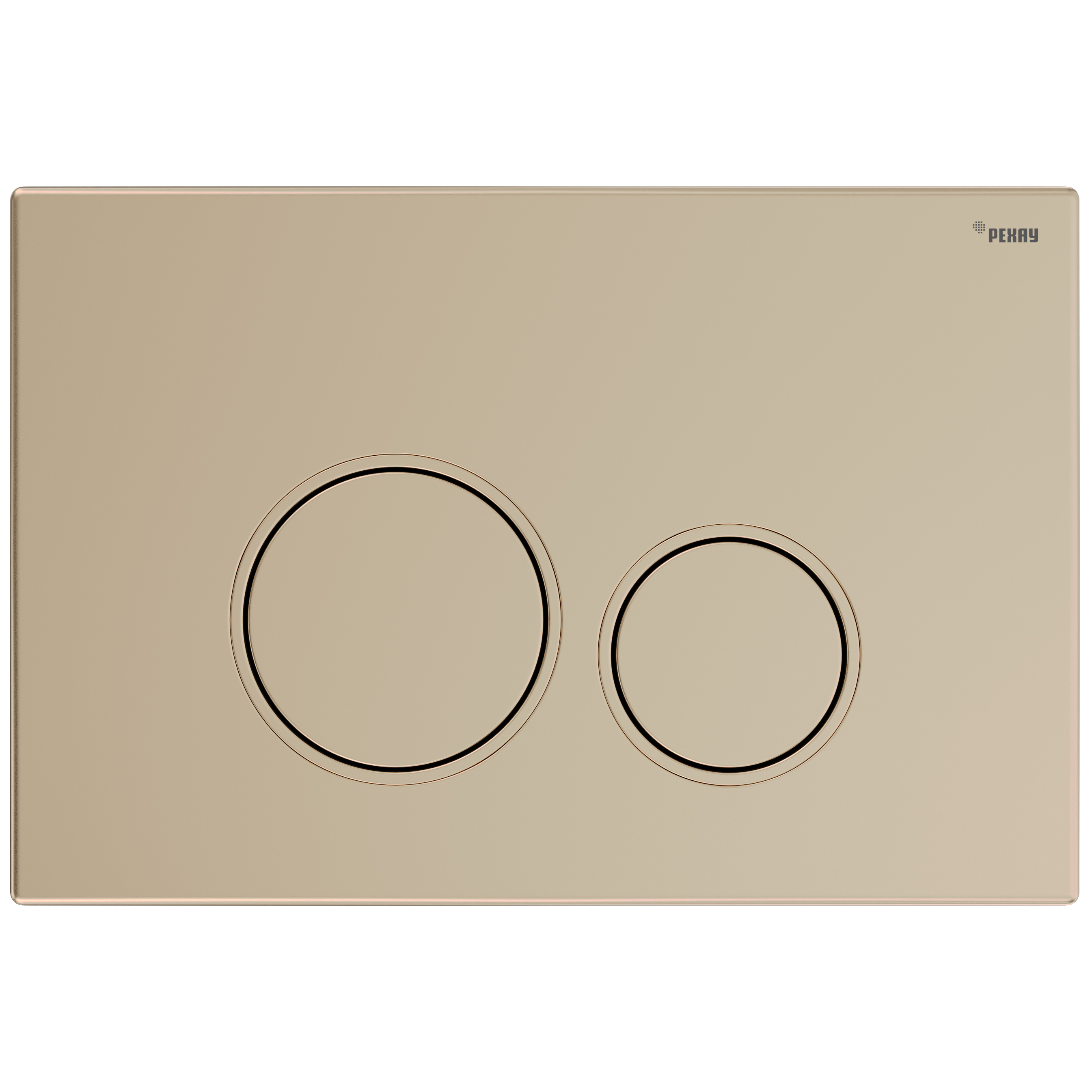 Клавиша смыва для инсталляции РЕХАУ NOVA ORB 001 19102251001, золото матовое
