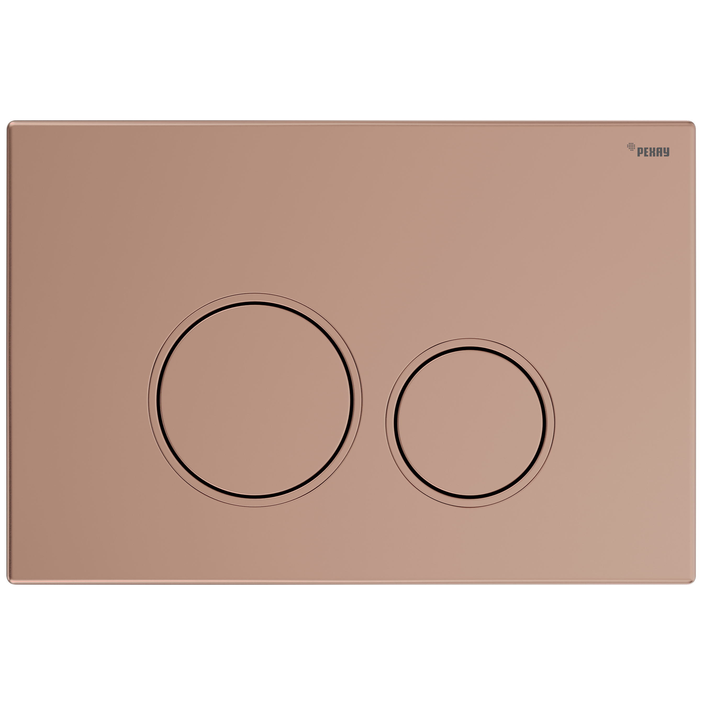 Клавиша смыва для инсталляции РЕХАУ NOVA ORB 001 19102261001, золото розовое матовое