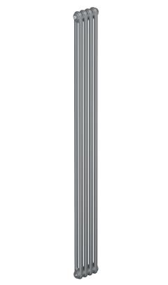 Трубчатый радиатор Rifar Tubog 2180, 4 секции, 2-колончатый, серый (титан), B1