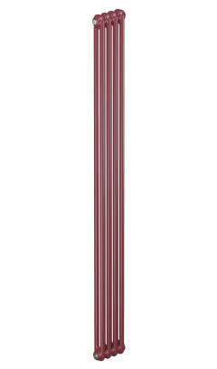 Трубчатый радиатор Rifar Tubog 2180, 5 секций, 2-колончатый, красно-коричневый (бордо), B1