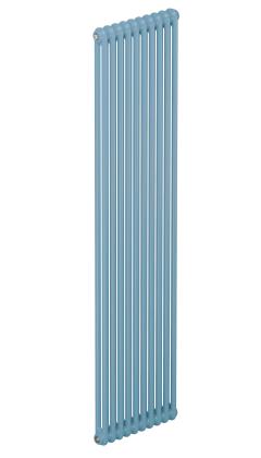 Трубчатый радиатор Rifar Tubog 2180, 9 секций, 2-колончатый, пастельно-синий (сапфир), B1