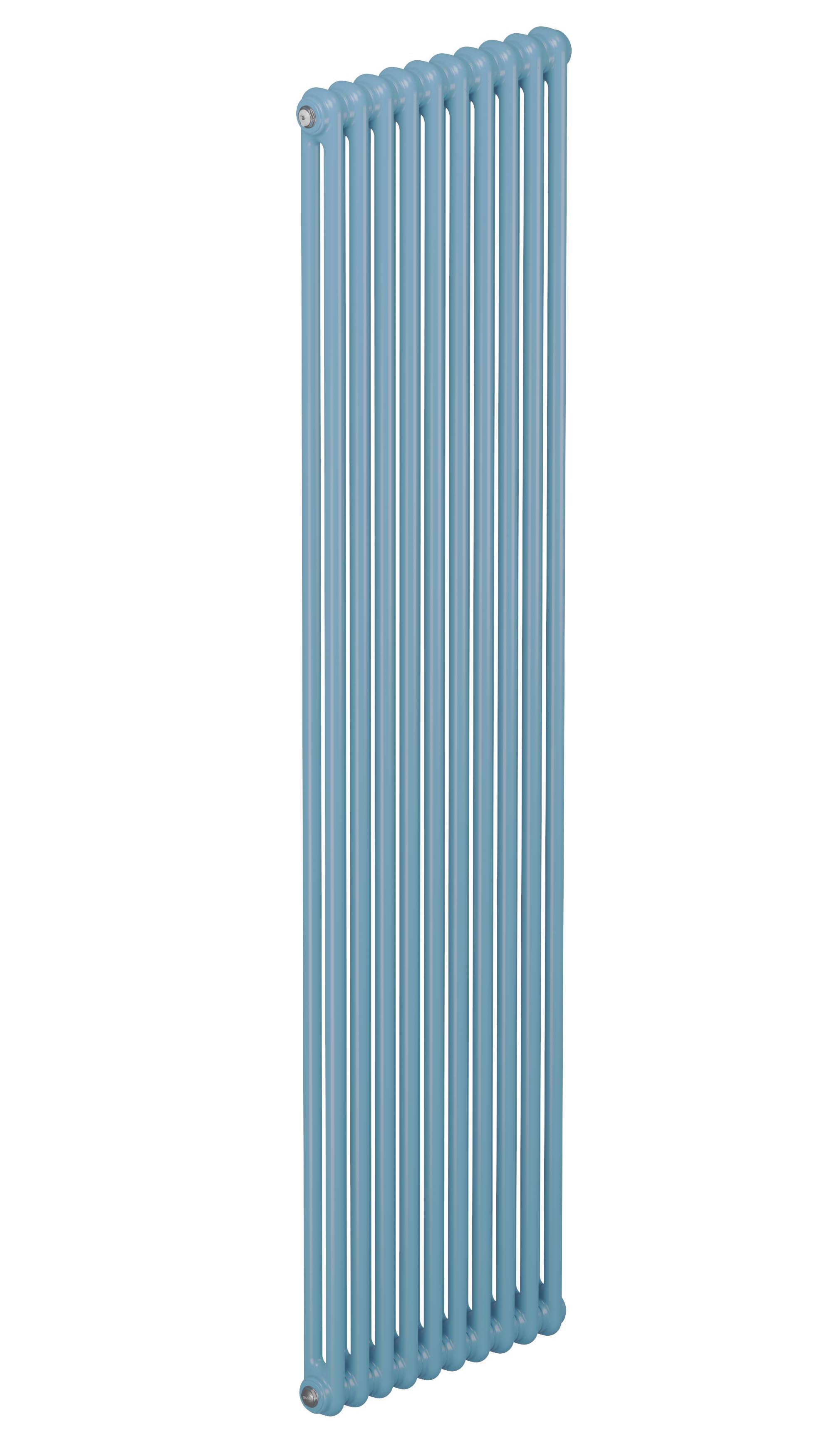 Трубчатый радиатор Rifar Tubog 2180, 10 секций, 2-колончатый, пастельно-синий (сапфир), B1