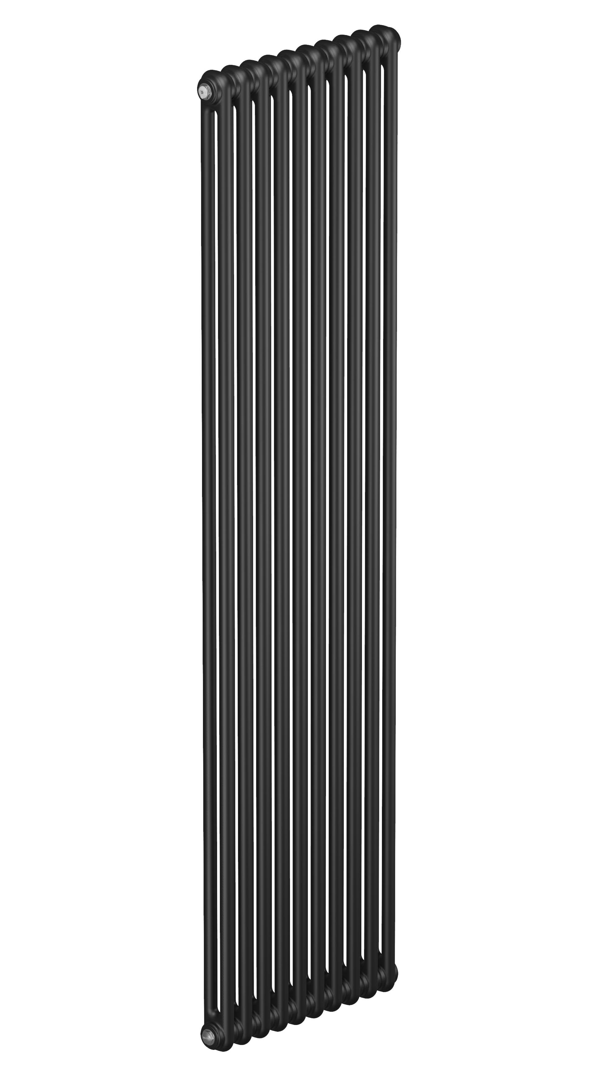 Трубчатый радиатор Rifar Tubog 2180, 10 секций, 2-колончатый, черный (антрацит), B1