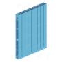 Радиатор биметаллический Rifar SUPReMO Ventil 800x9 секций, №69VL, синий (сапфир)