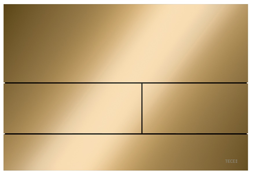Клавиша смыва Tece TECEsquare, цвет: золото оптическое глянцевое