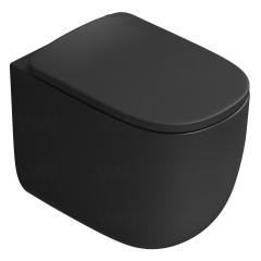 Унитаз приставной ArtCeram Seta, черный матовый (nero opaco), The.Saniglaze