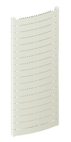 Радиатор биметаллический Rifar Convex 1440x18 секций, №99V, жемчужно-белый (айвори)