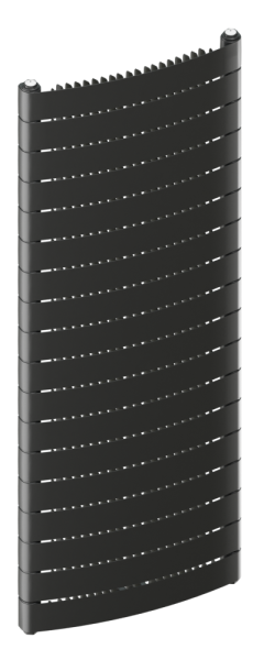 Радиатор биметаллический Rifar Convex 1760x22 секции, №99V, серый (титан)