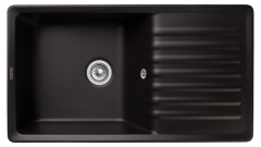 Мойка кухонная GranFest Water GF-ZW-73 850х475 мм, черный, кварцевый композит