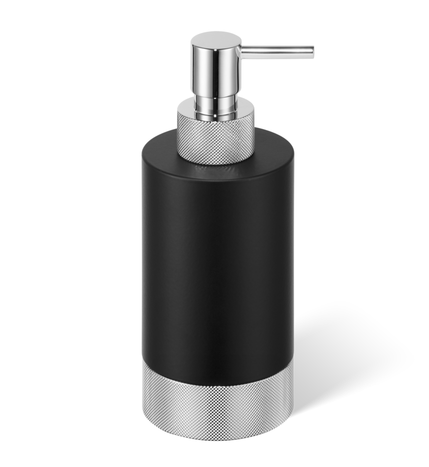 Дозатор жидкого мыла Decor Walther Club SSP 1, черный матовый/хром