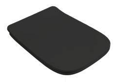 Сиденье для унитаза Artceram A16, черный матовый (nero opaco), петли: хром