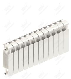 Радиатор биметаллический Rifar Monolit 300x14 секций, белый