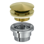 Донный клапан для раковины универсальный Treemme, золото желтое (yellow gold PVD)