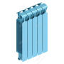 Радиатор биметаллический Rifar Monolit 500x5 секций, синий (сапфир)