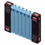 Радиатор биметаллический Rifar Monolit 500x8 секций, синий (сапфир)