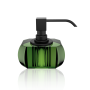 Дозатор жидкого мыла Decor Walther Kristall KR SSP, зеленый/черный